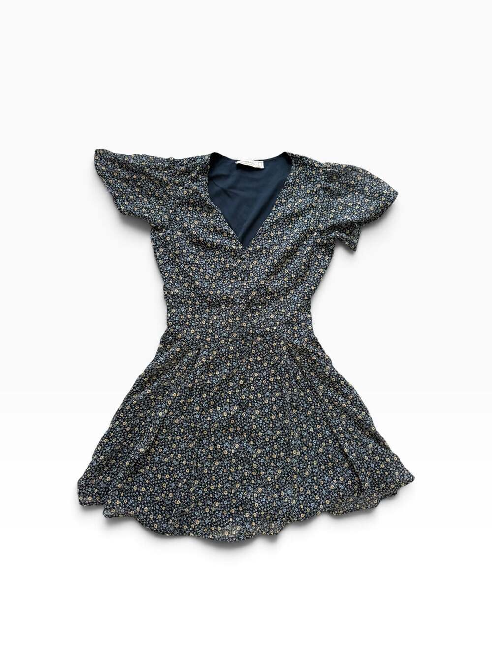 Abercrombie & Fitch Mini Dress Size S Floral V-Neck